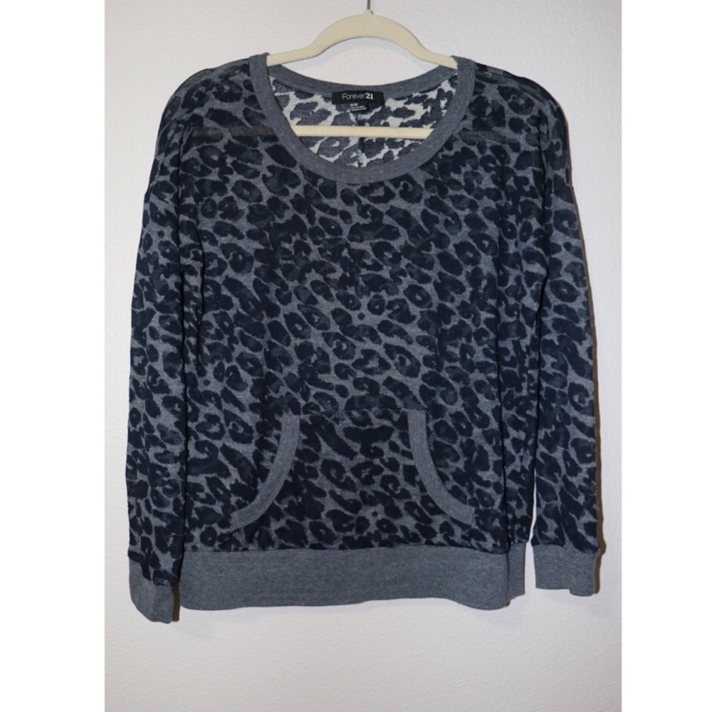 Forever 21 cheetah print lightweight sweater